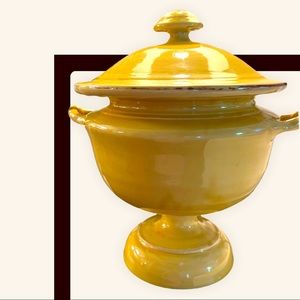 Italian made Terracotta Confit Pot by Nicola Pasano Grottogalio Ceramics